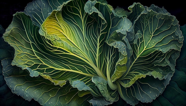 Verse gezonde salade een verscheidenheid aan groenten gegenereerd door AI