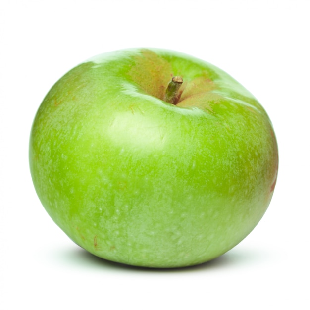 Verse groene appel geïsoleerd op een witte achtergrond