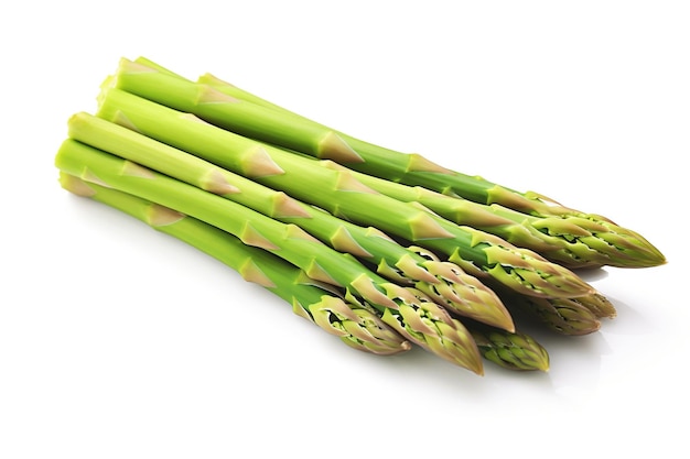 Verse groene asperges geïsoleerd op een witte of doorzichtige achtergrond