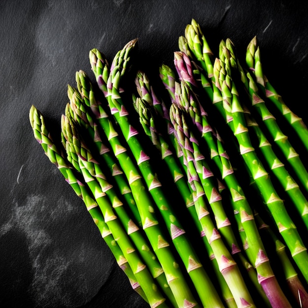 verse groene asperges