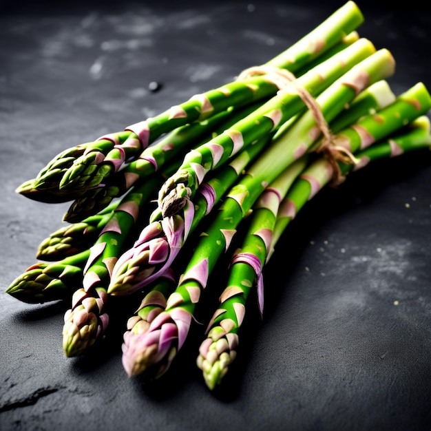 verse groene asperges