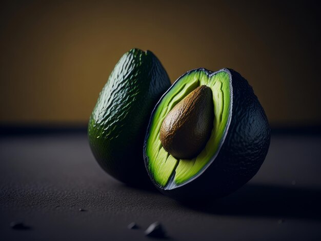 Verse groene avocado AI gegenereerd