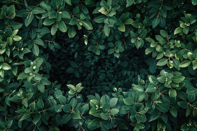 Verse groene boombladeren frame