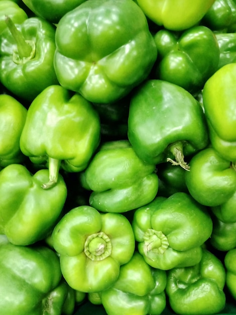 Verse groene capsicum