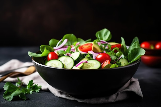 Foto verse groente salade in een schaal