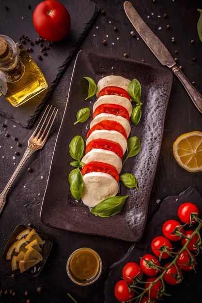 Verse Italiaanse caprese salade