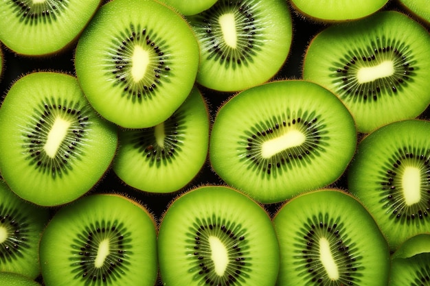 Verse kiwi plakjes patroon achtergrond Close Up