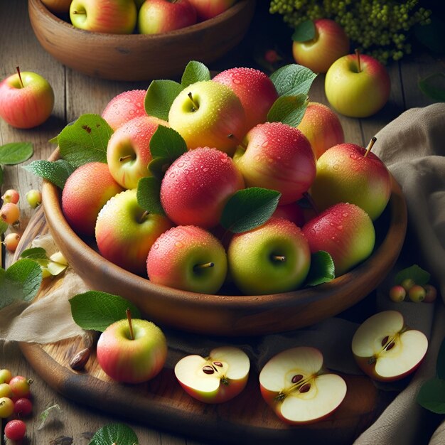 Verse krab appel net geplukt uit de tuin