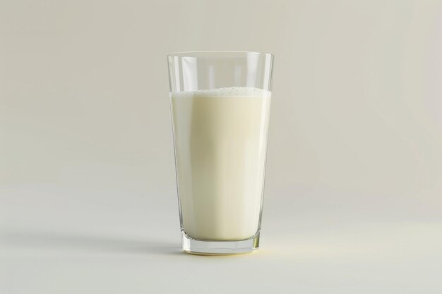 Verse melk in glas geïsoleerd op witte achtergrond