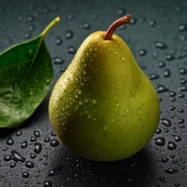 Verse peren met waterdruppels Generatieve AI