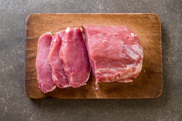 verse rauwe varkensfilet