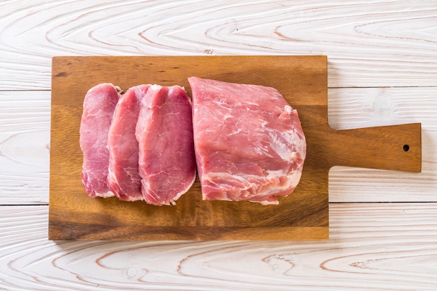 verse rauwe varkensfilet