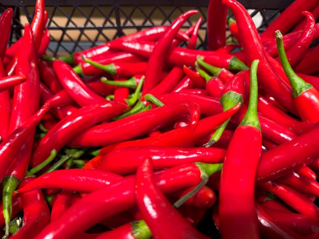 Verse rode hete chili pepers