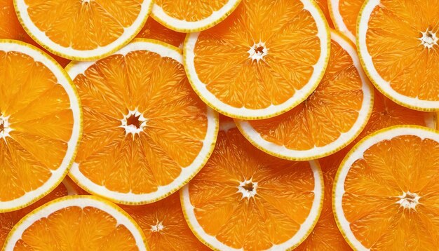Verse sinaasappelschijfjes zomer achtergrond vector