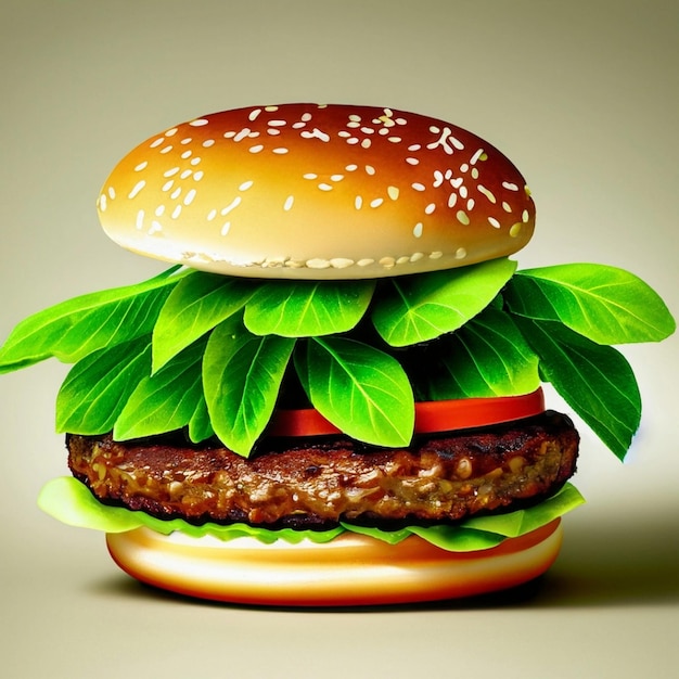 verse smakelijke hamburger geïsoleerd op een witte achtergrond