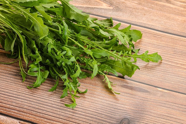 Verse, smakelijke, natuurlijke, biologische rucola