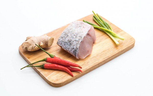 verse snapper vis met ingrediënt