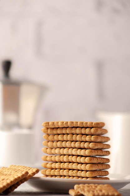 Verse tarwekoekjes voor thee en koffie romige koekjes