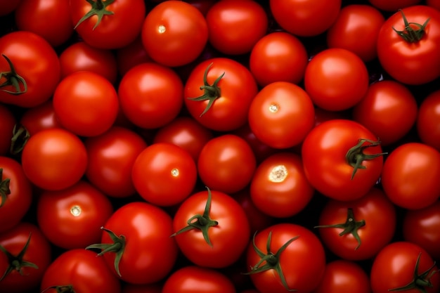 Verse tomaten achtergrond levendige en gezonde generatieve AI