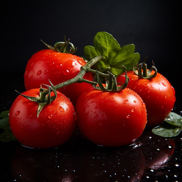 Verse tomaten op alfalaag