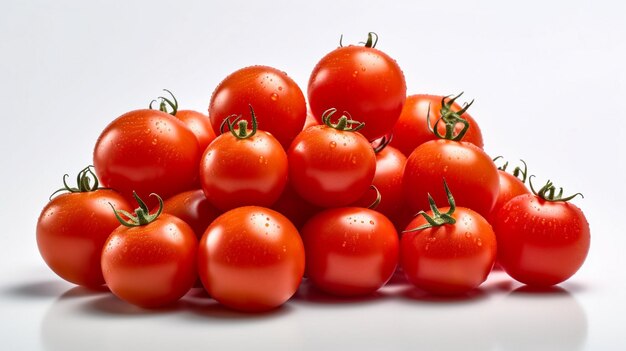 verse tomaten op witte achtergrond