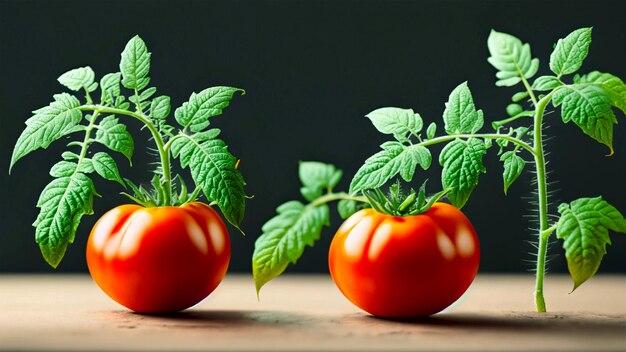 Verse tomatenplanten witte achtergrond