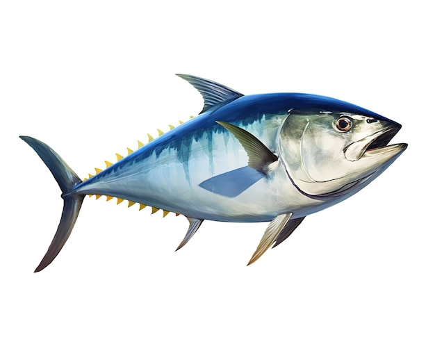 Verse tonijn, geïsoleerd