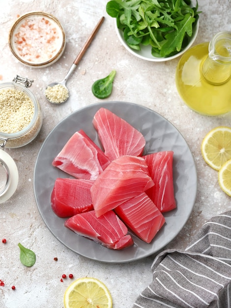 Verse tonijn voor het koken