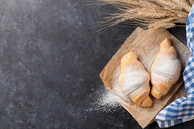 Verse zelfgemaakte croissants