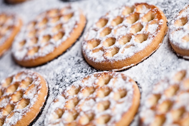 Foto verse zelfgemaakte honingkoekjes