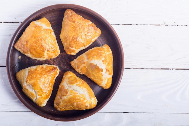 Versgebakken bladerdeeg Samosa Aziatisch eten