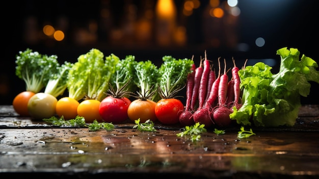 Versheid van nieuw leven op een rij ideeën voor gezond eten groeien