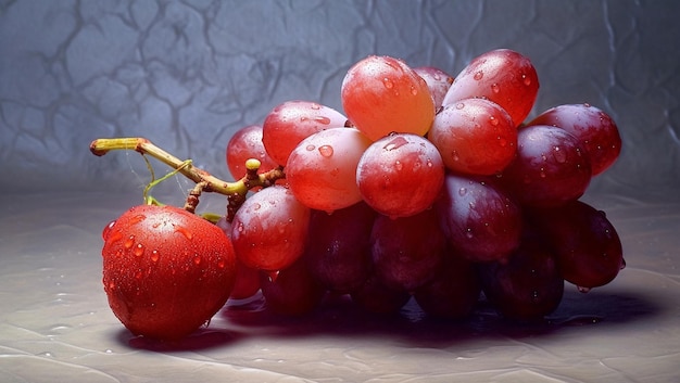 Versheid van rijp fruit natuur gourmet snack sappige bessen verfrissing gegenereerd door kunstmatige intelligentie