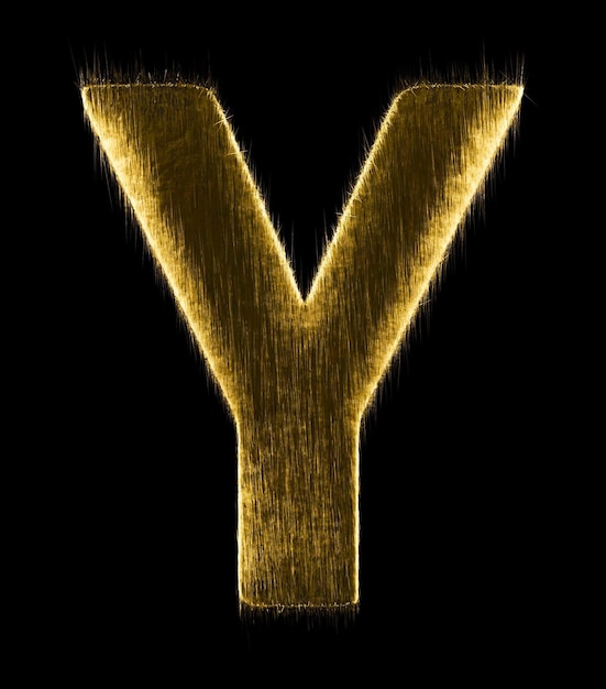 Versnipperde letter Y