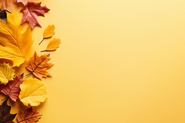 Verspreiding van droge herfst eikenbladeren op het gras grasveld op een zonnige dag close-up van kleurrijke gevallen bladeren in