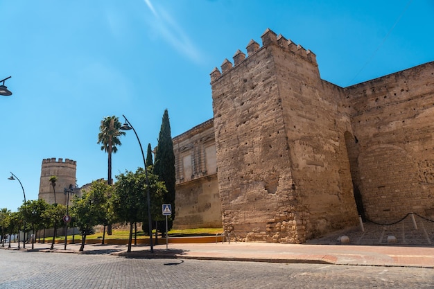 Versterkte Alcazar van Almohaden oorsprong bevolking van Jerez de la Frontera in Cadiz Andalusië