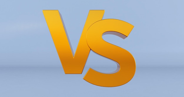 Photo versus concept. gold metall 3d vs letters isolated on grey background, 3d render