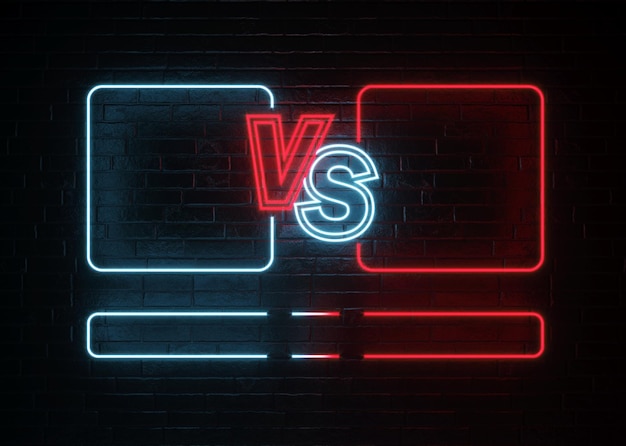 Photo versus screen. fight backgrounds competition. 3d rendering.