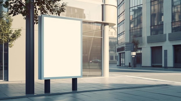 Vertical billboard group of people walking