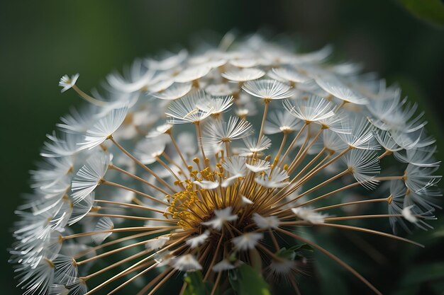 Vertical closeup shot of a dandelion