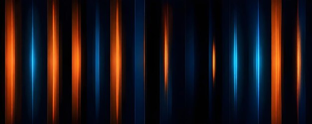 vertical lines in shades of blue with orange highlights