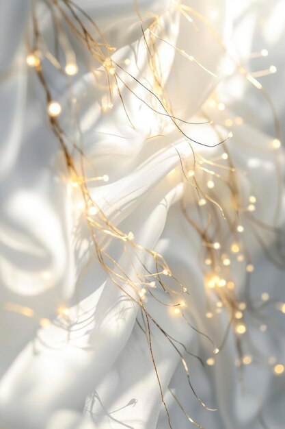 Vertical luxury white background with golden line elements and curve light effect decoration