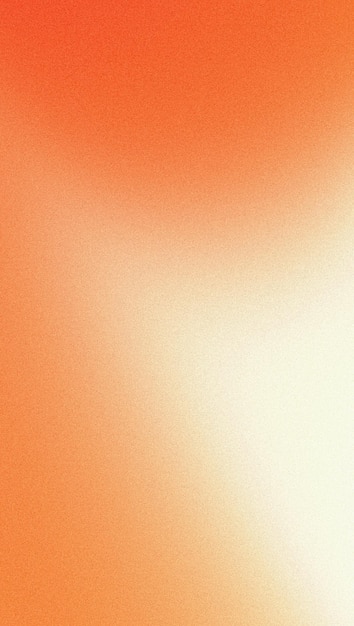 Вертикальный оранжевый белый градиентный фон зернистая текстура ретро шумовая текстура мобильные обои абстрактный дизайн