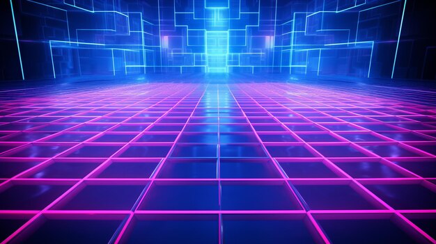 Vertical pink blue neon lines hd 8k wallpaper stock photographic image