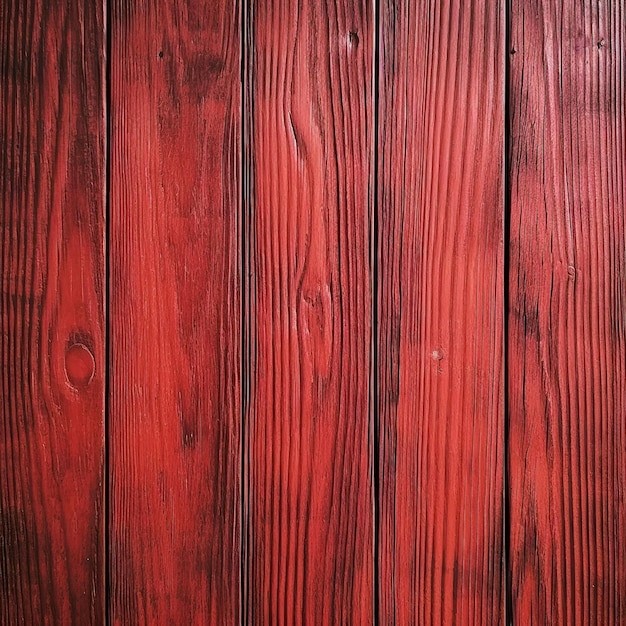 Vertical red woodet textured background Old red wooden background Country style Generative AI