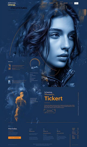 vertical scrolling layout web with crescent moon shadow figm autumn theme layout idea designs