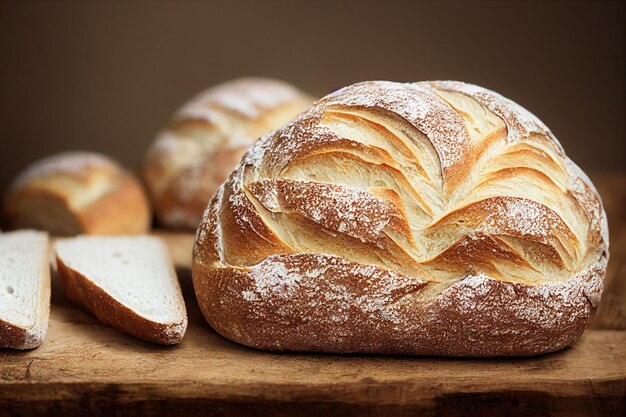 Vertical shot of delicious pan de muerto 3d illustrated