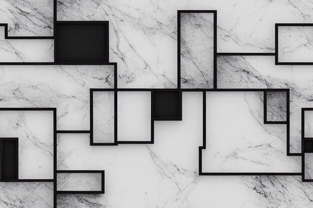 Vertical shot of Marble Geometric seamless textile pattern 3d illustrated