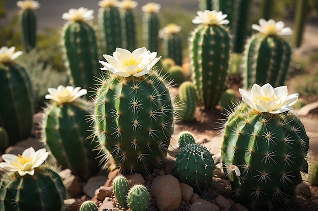 Foto scatto verticale di cactus di zucchero