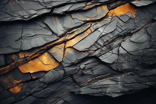 Vertical shot of the surface of a rock